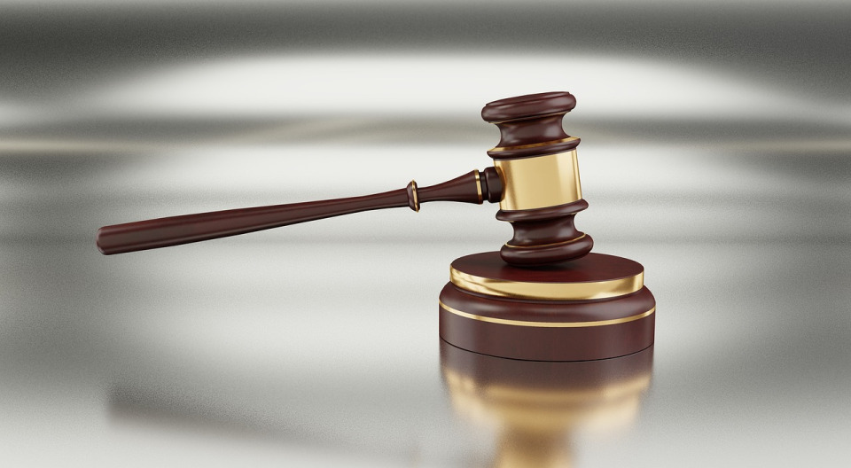 judge gavel and handcuffs